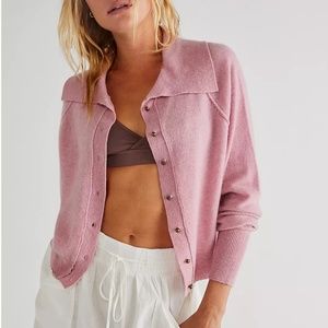 Free People Arlo Cashmere Cardi sz M like new, worn once.